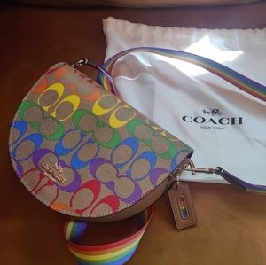 Coach Ellen Crossbody Purse in  Rainbow Pride  C4086